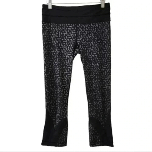 Lululemon Run Inspire Crop II Full-On Luxtreme Block-It Pocket Net Pop 6/15 6 - Picture 2 of 13